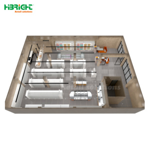 Solución de Diseño 3D Personalizada para Supermercados con Estantes de Venta al por Menor y Refrigeradores de Exhibición - Product Image 2