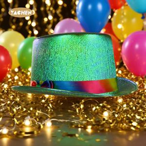 Yachen Bán Buôn Cầu Vồng <span class=keywords><strong>Top</strong></span> <span class=keywords><strong>Hat</strong></span> Đầy Màu Sắc <span class=keywords><strong>Top</strong></span> <span class=keywords><strong>Hat</strong></span> Năm Mới Đảng Cần thiết Cho Người Lớn Lấp Lánh Lễ hội Phụ Kiện - Product Image 3