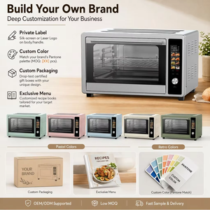 <span class=keywords><strong>Horno</strong></span> Tostador Eléctrico de Convección de 35L, Carcasa de Acero Inoxidable, Control Digital, Pantalla a Color, Uso Doméstico, para Hornear y Tostar - Product Image 3