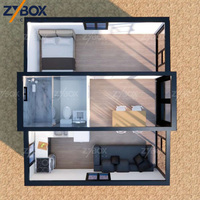 ZYBOX Maison conteneur extensible de 30 pieds, bureau modulaire préfabriqué, maison préfabriquée modulaire extensible pour les marchés des États-Unis, de l'Australie et du Canada, OEM