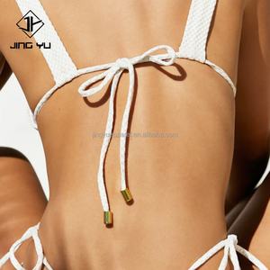 Custom Ruffle Trim <b>Swimsuit</b> Swimwear Bikini Sexy Allover Print Bikini Bathing Suits for Women 2 Piece Bikini Sets - Product Image 3