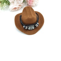 JXANRY Gentleman Cowboy Hat Mini Pet Birthday Party Hat NIO Car No. 66 Ornament Hat Christmas Polyester for