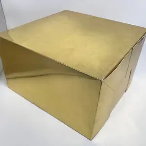 फैक्टरी dropshipping कस्टम एक टुकड़ा लक्जरी सोने पैकेजिंग बॉक्स केक बॉक्स लंबा