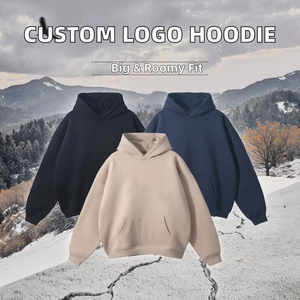 Sudadera con Capucha de Forro Polar de 420g para Hombre: Sudadera Oversize con Efecto Batik Lavado Vintage para un Estilo Urbano Premium de Invierno - Product Image 2