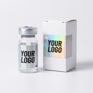 Etiquetas de Vinilo Personalizadas a Prueba de Agua con Código de Barras para Frascos de Vidrio Farmacéuticos de 10 ml con Impresión CMYK de Alta Calidad - Product Image 2