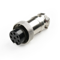 Connecteur aéronautique GX16, prise réversible (2-10 broches) - Prise industrielle en laiton, montage sur câble, indice de protection IP67, 5A 250V, boîtier en alliage de zinc
