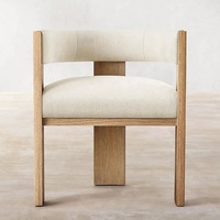 Ensemble de table à manger en chêne massif pour hôtel contemporain, 8 places, meubles de salle à manger sur mesure, y compris les chaises