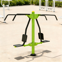 Máquina de ejercicios para adultos con entrenador de remo sentado en posición límite y equipo de fitness al aire libre para niños