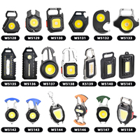 Lampe de poche LED Portable Mini porte-clés lampe de poche COB lampe de travail USB Rechargeable pour Camping en plein air COB lumière allume-cigare