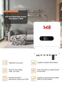 Système solaire hybride triphasé SKAT On/Off Grid, tension de batterie 48V, 10kW, IP66, efficacité 98%, modèle SKAT-10KS48P3 - Product Image 4