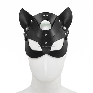SacKnove Sexy Bunny Cosplay Christmas Halloween Blindfold Alternative Flirting Toy Rabbit Ears Eye Mask Leather Bondage Headgear - Product Image 4