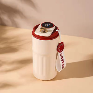 Thermos en acier inoxydable - Design élégant pour femmes, isolation thermique de 6 à 12 heures, portable, utilisation au bureau, poignée ergonomique, eau bouillante - Product Image 5