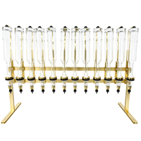 Distributeur de parfum de bureau personnalisé GOLD pour 6/8/12 bouteilles de 500 ml, machine de remplissage d'huiles essentielles, bar à parfum pour décoration de mariage