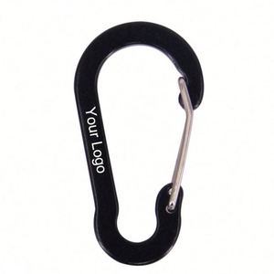 Custom Logo Mini Aluminum Carabiner Keychain Lightweight Spring Snap <b>Hook</b> <b>Clip</b> for Outdoor Event Giveaways - Product Image 1