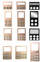Palette de maquillage personnalisée sans logo, fard à joues minéral haute pigmentation, illuminateur lisse, poudre pressée waterproof, illuminateur