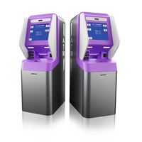 Kiosque bancaire ATM Android en métal, écran tactile, écran LCD TFT 19 pouces, imprimante de reçus, lecteur de cartes, terminal de numérisation de passeport