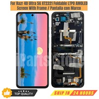 Écran tactile pliable LTPO AMOLED de remplacement iParts pour Motorola Razr 40 Ultra 5G XT2321 avec châssis intégré OEM