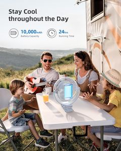 Desktop Fan USB Rechargeable Portable Electric Hand Fan <b>Mini</b> Desk <b>Table</b> Fan - Product Image 4