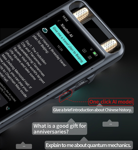 Grabadora de reconocimiento de altavoz automático de voz AI portátil WIFI en línea ChatGPT traductor de voz con resúmenes de reuniones inteligentes - Product Image 6
