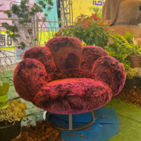 Chaise longue simple moderne de luxe, canapé bouffant en velours et peluche avec patte d'ours pour salle à manger, chambre à coucher, salon de loisir