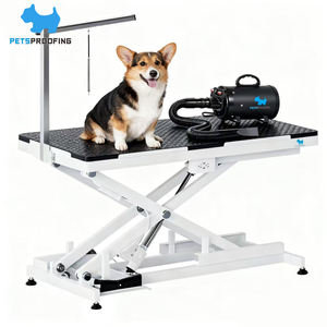 डीलक्स भारी शुल्क इलेक्ट्रिक उठाने वाले कुत्ते की मेज ऊंचाई समायोज्य विरोधी पर्ची टेबलटॉप अधिकतम 400lbs बड़े पालतू कुत्तों के लिए 400lbs - Product Image 1