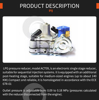 Régulateur d'injection GPL AT09, régulateur de gaz GPL, réducteur automatique 4 cylindres pour kits de conversion essence-gaz