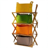 Panier de rangement pliable en feutre non tissé, durable et écologique, moderne, rectangulaire, pour voiture, avec poignée, pour collations et jouets, emballé de qualité
