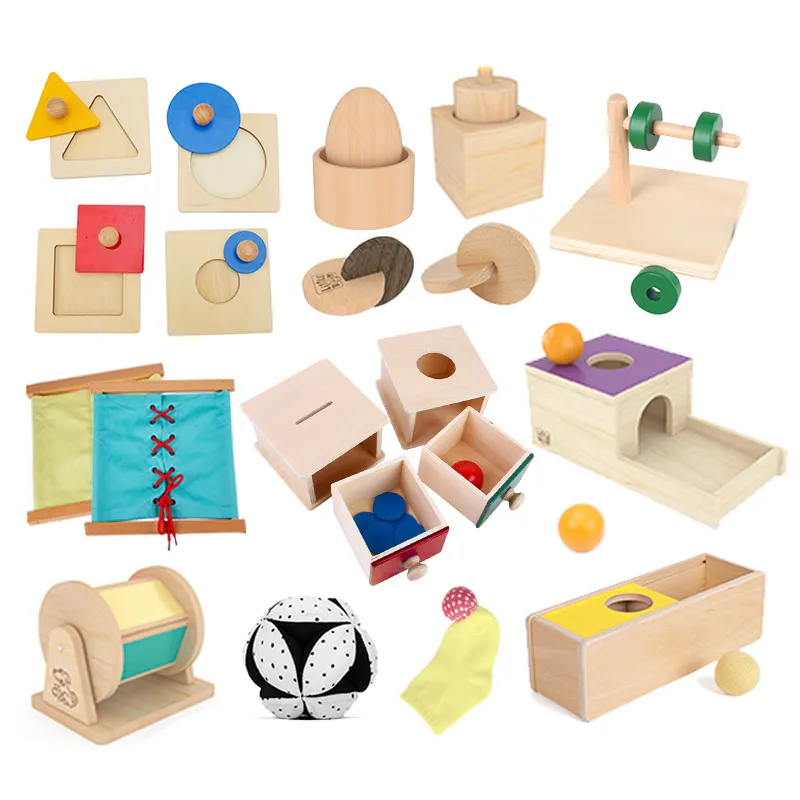 Unterricht Lernen Baby Montessori Premium Holz Handbuch Möbel Kindergarten Materialien andere pädagogische sensorische Spielzeug Kinderspiele