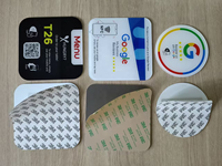 Échantillon disponible autocollant NFC personnalisé carte de menu de table RFID carte d'examen en acrylique support de menu Nfc cartes d'examen Google