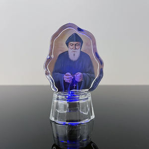 Cristal Santo Charbel cristal católico religión bautismo regalo - Product Image 6