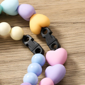 Collar personalizado con nombre de perro y gato con cuentas de corazón de color - Product Image 5