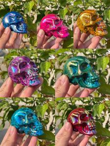 7cm Wholesale Gemstone Carvings Crystal Skulls Eco-Friendly Art Collectibles Unique <b>Gifts</b> - Product Image 2