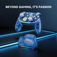 Control de Juego Recargable KS62 con Diseño Ergonómico Antideslizante y LED RGB