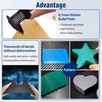 Nouvelle plateforme d'impression chauffée double face Snapmaker U1 276X293mm PEI+PET, lit d'impression flexible pour imprimante 3D