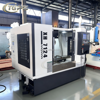 Centre d'usinage vertical CNC automatique haute précision GSK Control XH7124 avec broche BT30 pour le fraisage de pièces de précision en aluminium