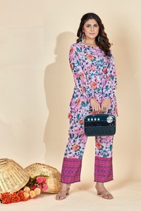 ชุดเสื้อผ้าเรยอนจากอินเดียพิมพ์ลายดีไซน์เนอร์ผ้าเรยอนจากผู้ผลิตอินเดีย - Product Image 6