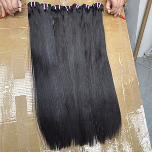 Ventes en gros de mèches de cheveux humains vierges lisses, cheveux vietnamiens pour les vendeurs de cheveux, approvisionnement en vrac - Product Image 1