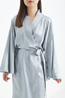 Robe de nuit en soie teintée pour femmes Robe longue Pyjama Vêtements de nuit Pyjama Ensembles de vente en gros 100% Vêtements d'hiver en soie pour femmes tissées adultes