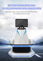 Machine de jeu de course de moto de réalité virtuelle d'arcade de simulateur de voiture de course d'intérieur de VR