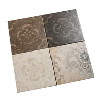 Carreaux antidérapants en céramique mate à motifs 300x300mm, absorption d'eau <0,5%, adaptés aux salles de bain et aux salons, haute qualité
