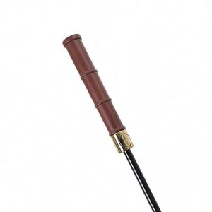 Custom Luxury Golf <b>Umbrella</b> with Branded Logo for Promotions Waterproof Fully-Automatic Wood Handle <b>Large</b> Canopy - Product Image 3