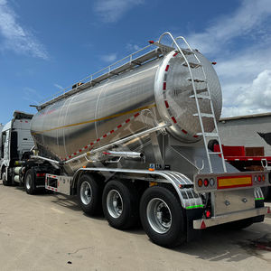 יצרן מותאם אישית כל מיכל אבקה אלומיניום טריילר 45 cbm יבש bulker מלט מלט יבש - Product Image 5