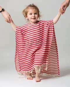 Toalla turca Pestemal con capucha, Poncho de playa y piscina para todos los tamaños, Castillo de algodón, toalla de surfista verde, cambio de ropa para niños adultos