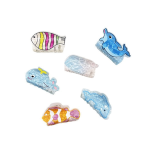Pinza para el pelo de 8 cm con diseño de animales marinos para mujer - Product Image 2