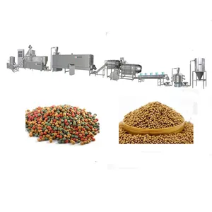 Commercial ornamental fish feed pellet machine/floating fish feed extruder/cat food feed extruder