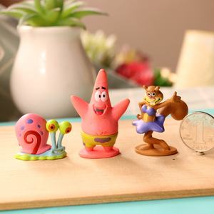 Graziose Statuette di <span class=keywords><strong>SpongeBob</strong></span> e Patrick Star, Bambola di Squidward, Decorazione per Torte e Ornamenti da Scrivania - Product Image 4