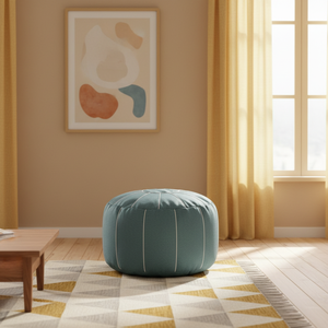 Louisdonne Fas Yuvarlak Tatami Puf Ayak Dayama Modern Cumbalı Pencere Ayakkabı Değiştirme Taburesi Saklama Çantası Katlanabilir Oturma Odası Spor Salonu için - Product Image 3