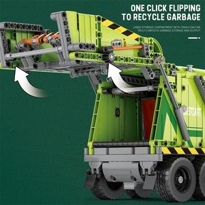 Remote Control RC Garbage Truck Compactor - DIY Engineering <b>Model</b> Building <b>Kit</b> - Product Image 5