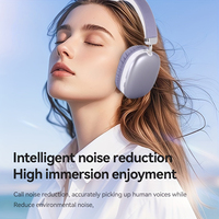 Nuevos Auriculares para Juegos P9, Venta al Por Mayor Directa de Fábrica, Inalámbricos BT5.4, Supraaurales/Circumaurales, Auriculares de Música Hifi para PC/PS4, Estéreo de 40 mm, Estilo Aviación