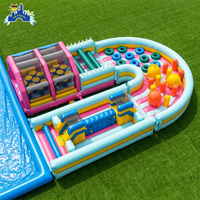 Parcours d'obstacles gonflable géant pour adultes et enfants
